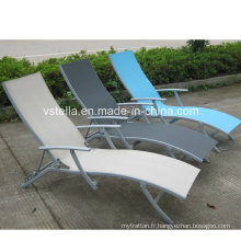 Suntime Garden Aluminium Patio Outdoor Textilene Chaise Lounge